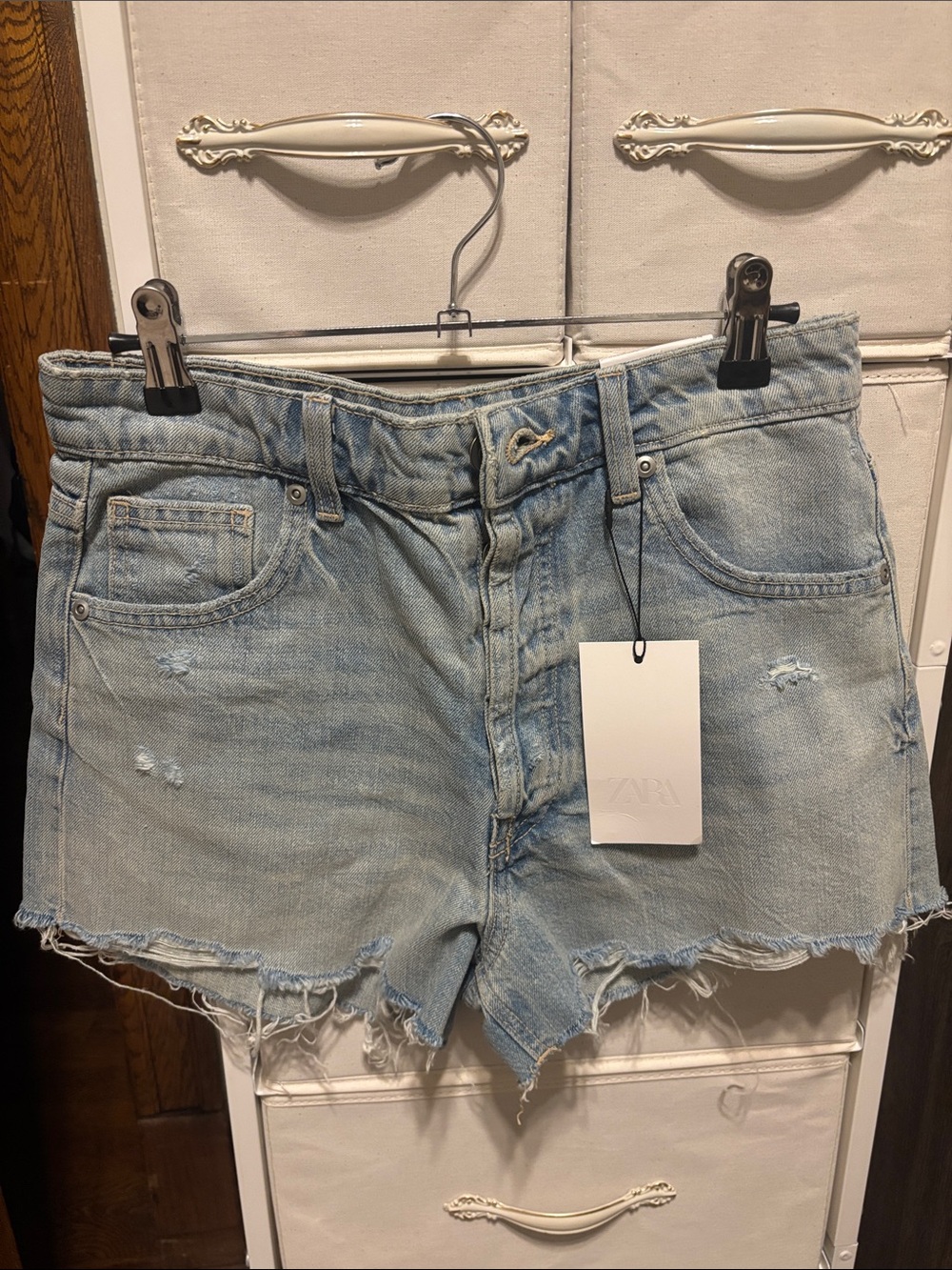 Zara Cropped Baggy Shorts